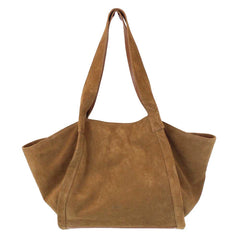 Bolsa Clémence Tote Camurça Caju com Caramelo Liso Pronta Entrega