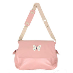 Bolsa de Bebê Borboleta em Couro Personalizada