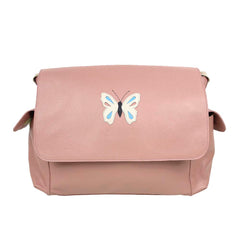 Bolsa de Bebê Borboleta em Couro Personalizada