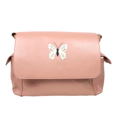 Bolsa de Bebê Borboleta em Couro Personalizada