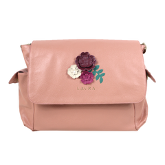 Bolsa de Bebê Le Jardin em Couro Personalizada