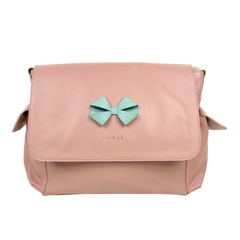 Bolsa de Bebê Laço em Couro Personalizada