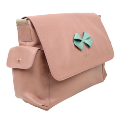 Bolsa de Bebê Laço em Couro Personalizada