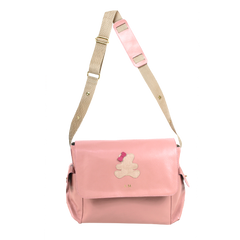 Bolsa de Bebê Little Bear Laço em Couro Personalizada