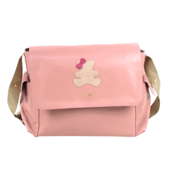 Bolsa de Bebê Little Bear Laço em Couro Personalizada