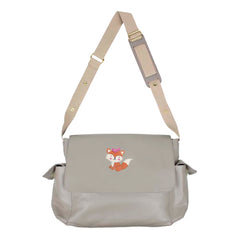 Bolsa de Bebê Raposa Feminina em Couro Personalizada