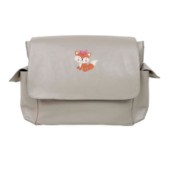 Bolsa de Bebê Raposa Feminina em Couro Personalizada