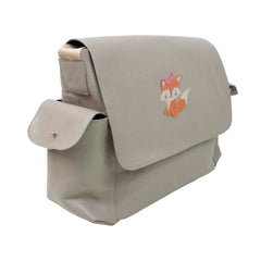 Bolsa de Bebê Raposa Feminina em Couro Personalizada