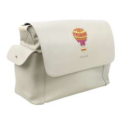 Bolsa de Bebê Balão Sarah em Couro Personalizada