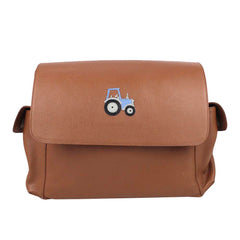 Bolsa de Bebê Trator em Couro Personalizada