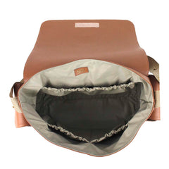 Bolsa de Bebê Laço Codornê em Couro