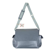 Bolsa de Bebê Tag Borboleta em Couro Personalizada