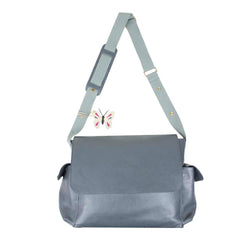 Bolsa de Bebê Tag Borboleta em Couro Personalizada