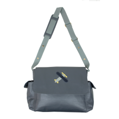 Bolsa de Bebê Little Plane em Couro Personalizada
