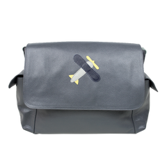 Bolsa de Bebê Little Plane em Couro Personalizada