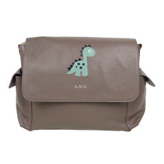 Bolsa de Bebê Little Dino em Couro Personalizada