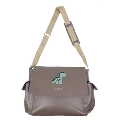 Bolsa de Bebê Little Dino em Couro Personalizada
