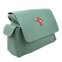 Bolsa de Bebê Cogumelo em Couro Personalizada