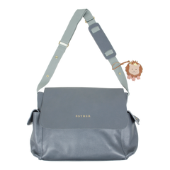 Bolsa de Bebê Tag Leoa em Couro Personalizada