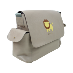 Bolsa de Bebê Little Lion em Couro Personalizada