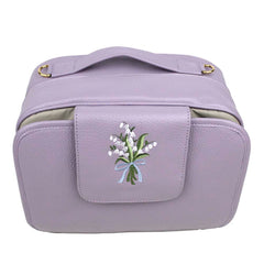 Bolsa de Bebê Mini Bordado Muguet em Couro Personalizada