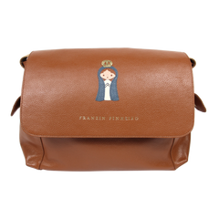 Bolsa de Bebê Nossa Senhora em Couro Personalizada