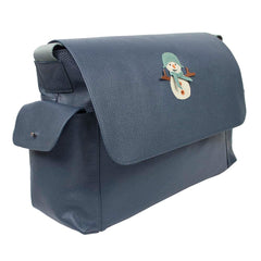 Bolsa de Bebê Boneco de Neve em Couro Personalizada