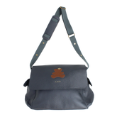 Bolsa de Bebê Rei Urso em Couro Personalizada