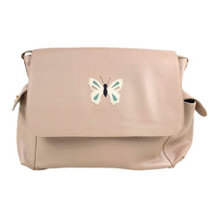 Bolsa de Bebê Borboleta em Couro Personalizada