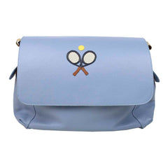 Bolsa de Bebê Raquete em Couro Personalizada