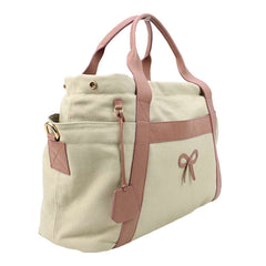 Bolsa de Bebê Laço Rococó Algodão Doce Liso Pronta Entrega