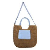Bolsa de Praia Helga Azul Bebê Pronta Entrega