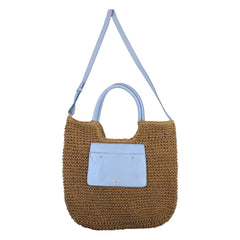 Bolsa de Praia Helga Azul Bebê Pronta Entrega