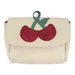 Bolsa Infantil Cereja Off White Liso Pronta Entrega