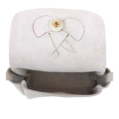 Bolsa Infantil Cereja Off White Liso Pronta Entrega