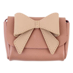Bolsa Infantil Laço Coquette Algodão Doce Liso com Rose Liso Pronta Entrega