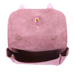 Bolsa Infantil Laço Coquette Rosa Blush com Rosa Chá Pronta Entrega