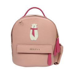 Mochila Infantil Mini Urso Polar em Couro Personalizada