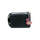 Bolsa Infantil Mini Valentine Tag Flamingo em Couro Personalizada