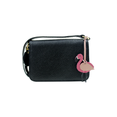 Bolsa Infantil Mini Valentine Tag Flamingo em Couro Personalizada