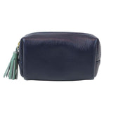 Necessaire Julie PP Marinho Liso com Jade Pronta Entrega