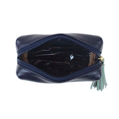 Necessaire Julie PP Marinho Liso com Jade Pronta Entrega