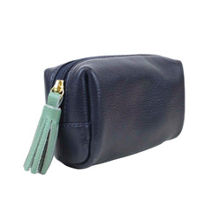 Necessaire Julie PP Marinho Liso com Jade Pronta Entrega