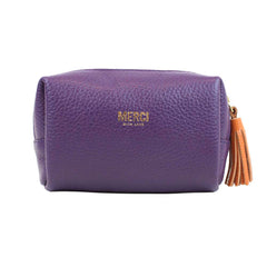 Necessaire Julie PP Purple com Tangerina Liso Pronta Entrega