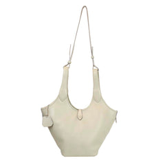 Bolsa Nour Off White Liso Pronta Entrega