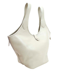 Bolsa Nour Off White Liso Pronta Entrega