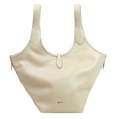 Bolsa Nour Off White Liso Pronta Entrega