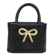 Bolsa Infantil Oli Laço Rococó em Couro Personalizada
