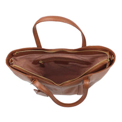 Bolsa Poppy Caramelo Liso Pronta Entrega