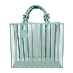 Bolsa Raquel G em Couro e Vinil Personalizada